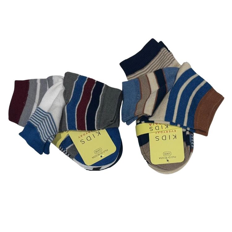 CALZINO CORTO BAMBINO FILO DI SCOZIA SCOPRI BAMBI - 3 PAIA  Scopri Calze